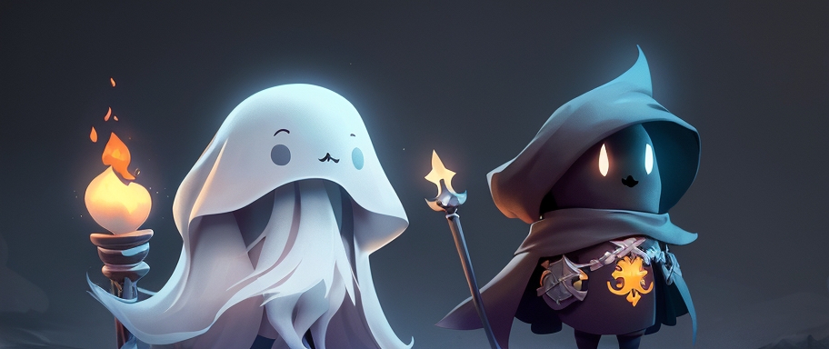 Two Cute Ghosts